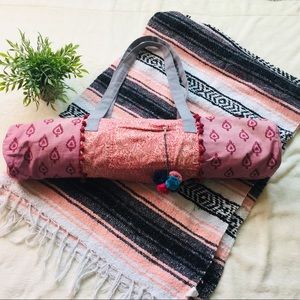 •Bohemian Pompom Yoga Bag•